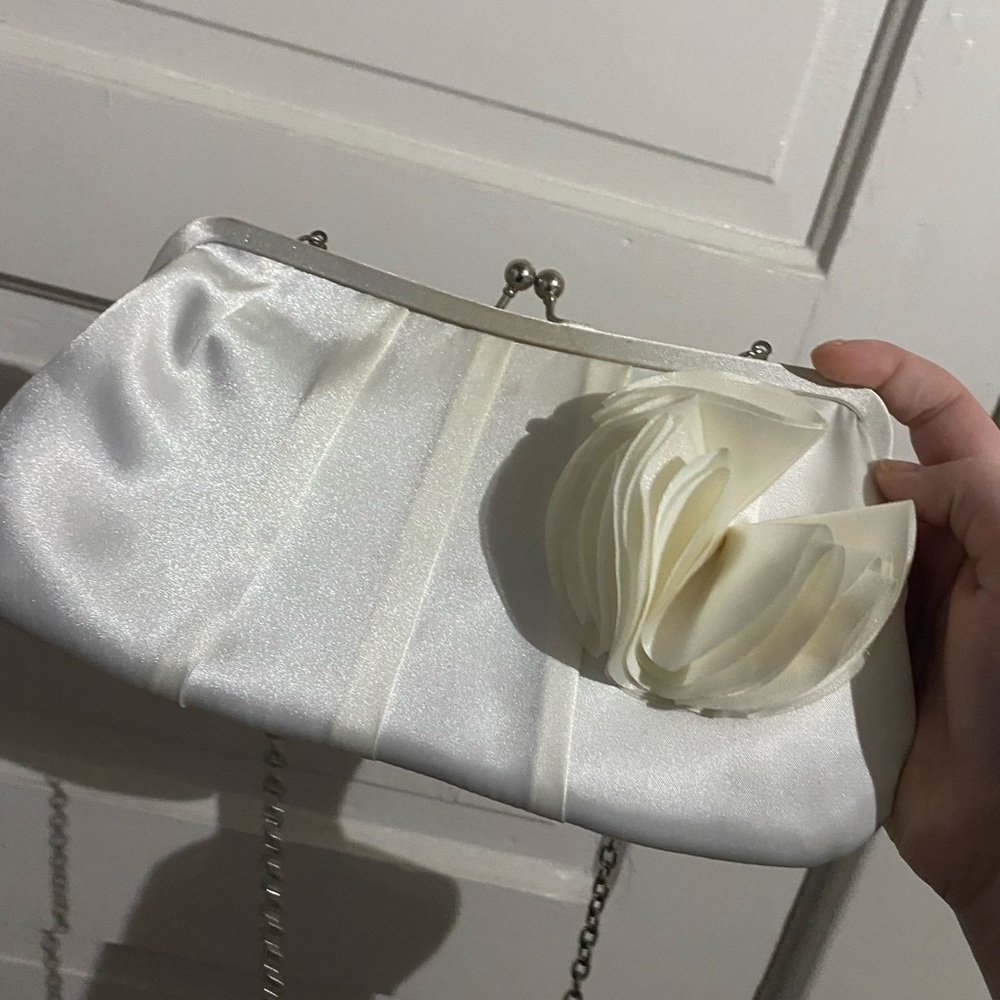 Elegant White Evening Clutch